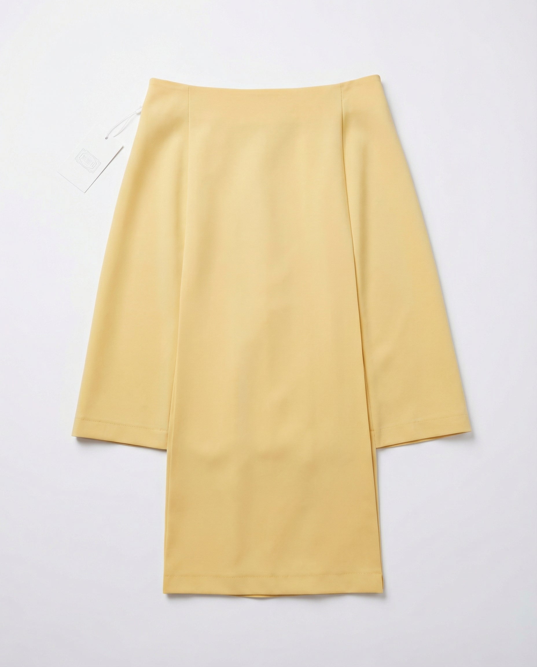 Structured Asymmetry Gabardine Skirt