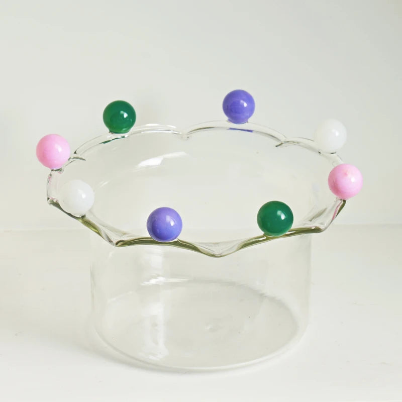 cute glass ice cream cup modern table styling