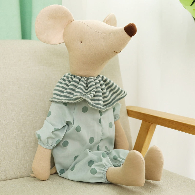 handmade plush mouse toy for kids nursery
