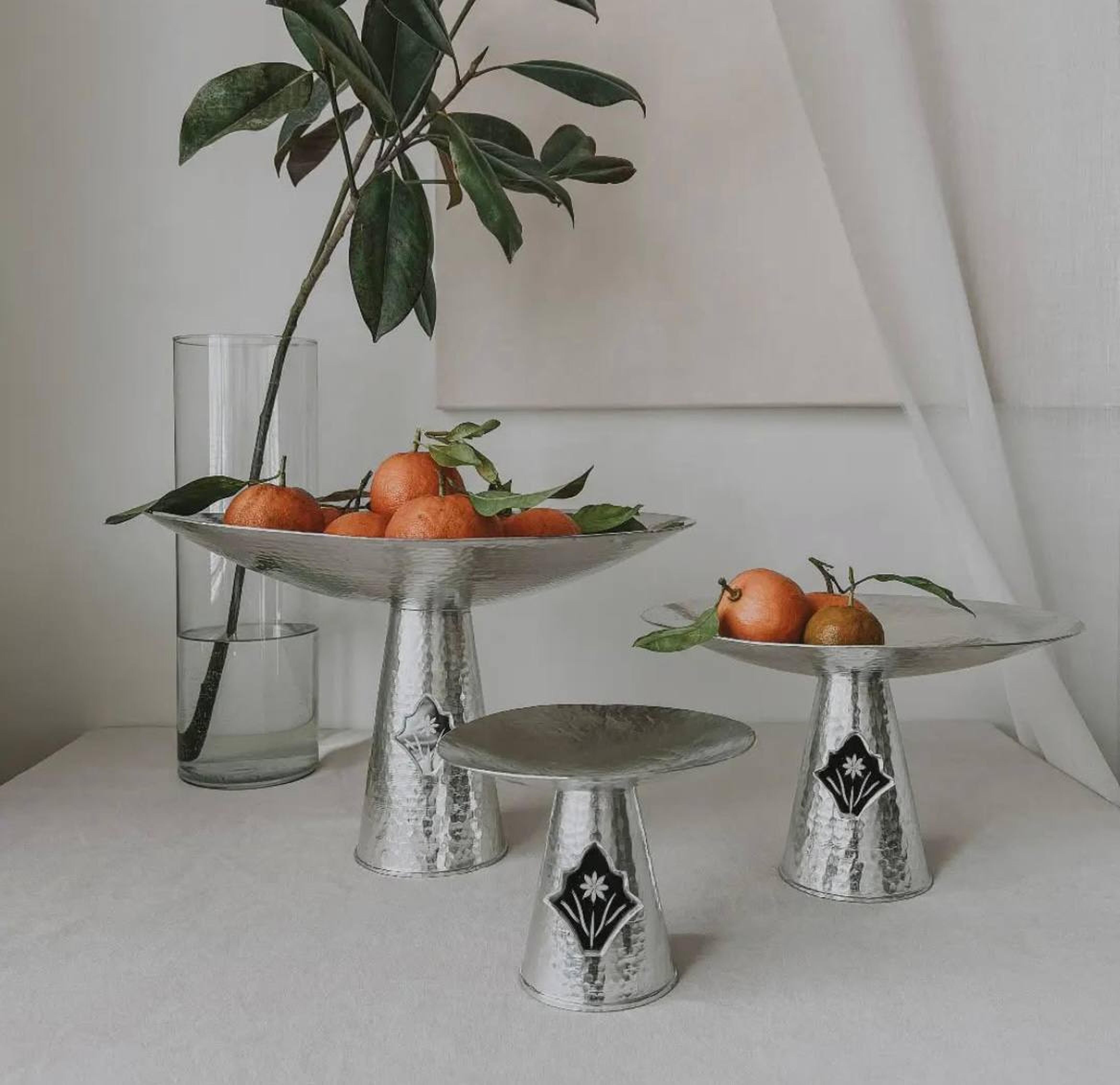 hammered copper stand