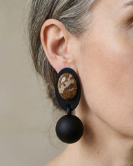 Terra Noir Handmade Drop Earrings