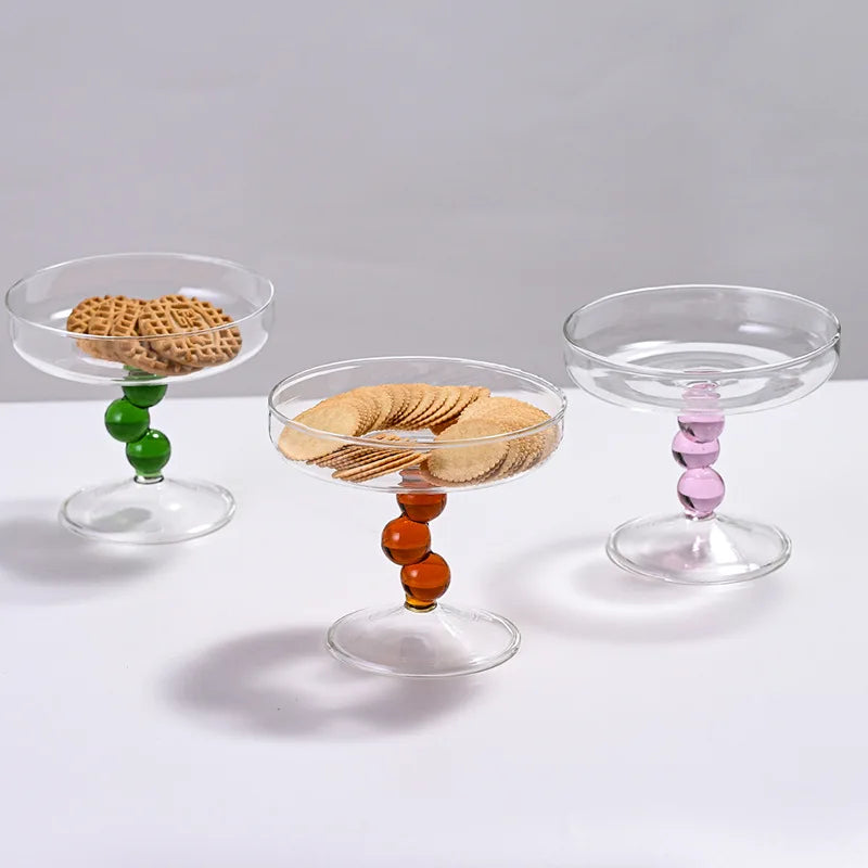 decorative glass snack tray modern home decor