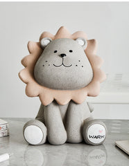 Rubber lion coin bank for kids