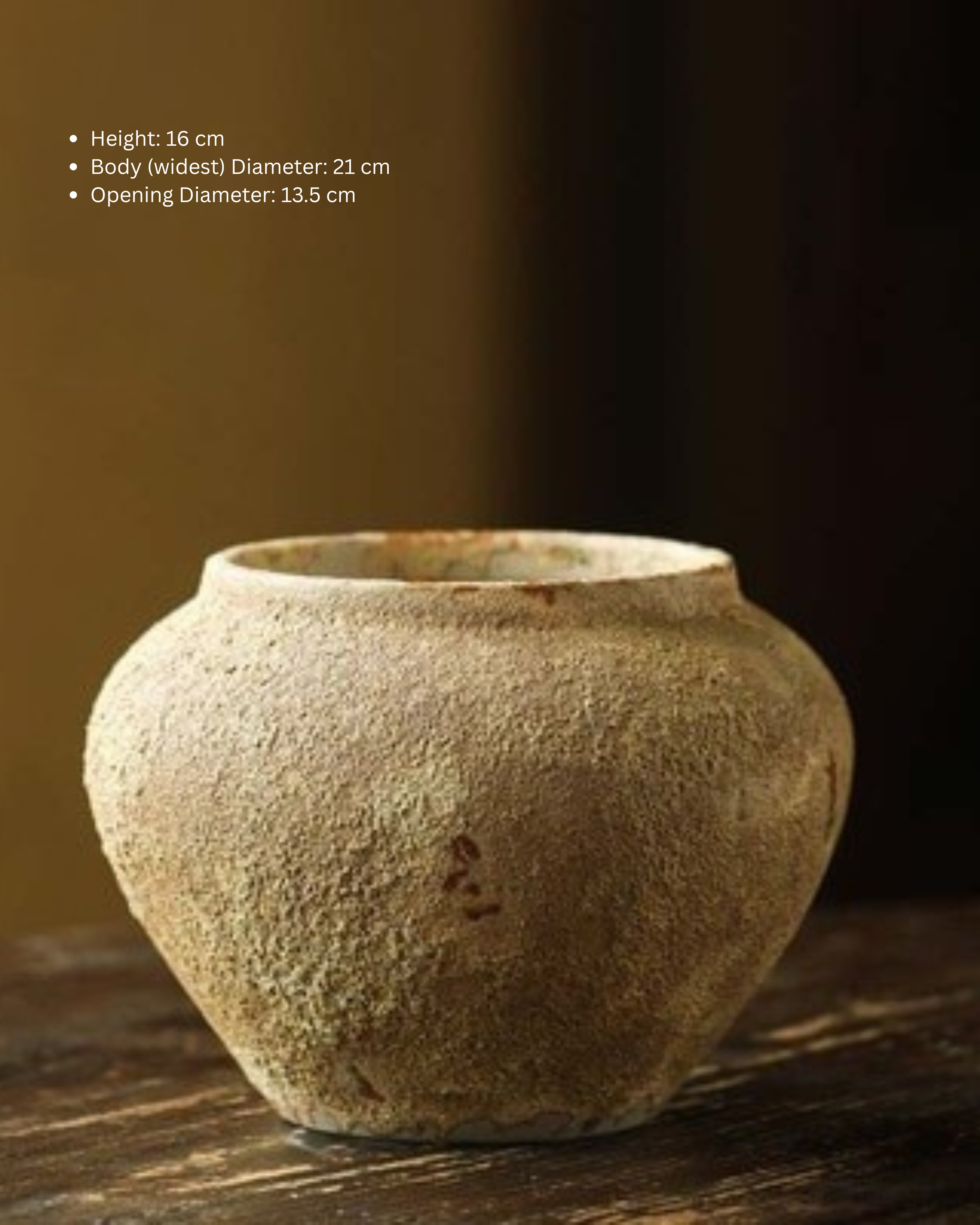 rustic decorative vase