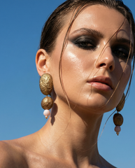 Papier-Mâché Statement Earrings