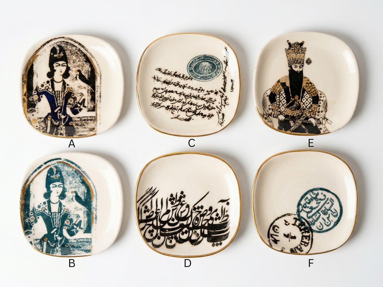 Collectible cultural ceramic trinket dish